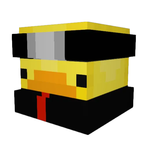 Bodex12 Minecraft avatar head, 3D render