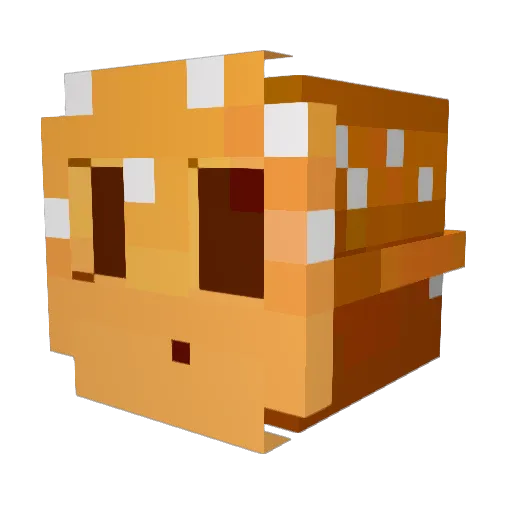 Bodhisattvaa Minecraft avatar head, 3D render