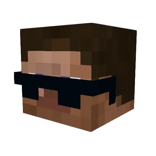 Bodil49 Minecraft avatar head, 3D render