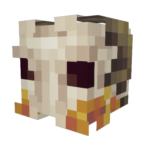 Bodinho Minecraft avatar head, 3D render