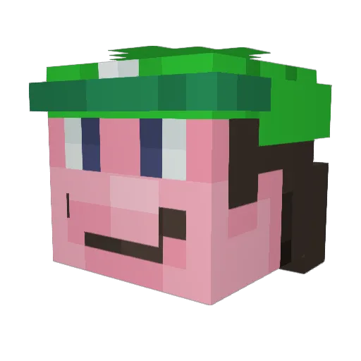 Bodoggg Minecraft avatar head, 3D render