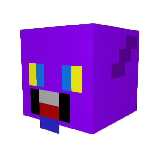 Bodoozer Minecraft avatar head, 3D render