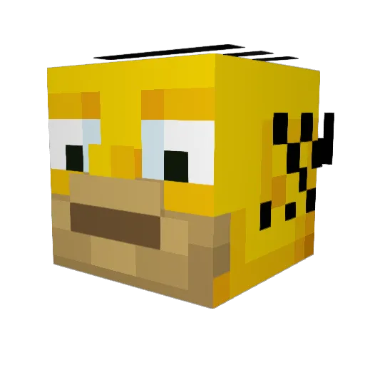 Bodus69 Minecraft avatar head, 3D render