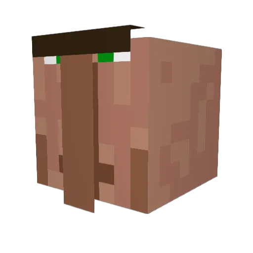 BodyHGuard Minecraft avatar head, 3D render