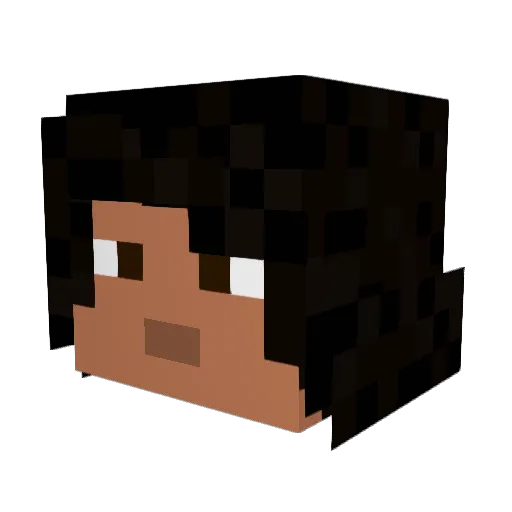 BodyIsDead Minecraft avatar head, 3D render