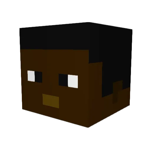 BodybuilderleoHD Minecraft avatar head, 3D render