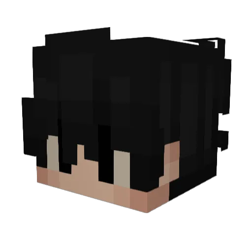 Bodyless Minecraft avatar head, 3D render