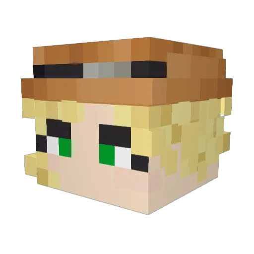 BoeEye Minecraft avatar head, 3D render