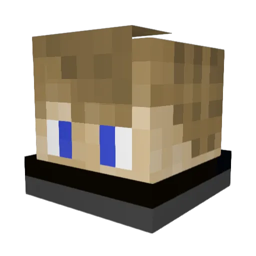 Boeberg Minecraft avatar head, 3D render