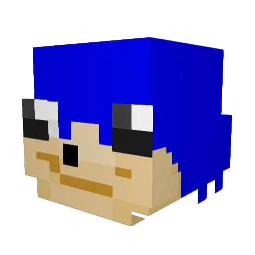BoeieBoet Minecraft avatar head, 3D render