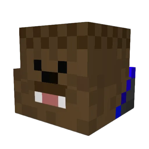 Boeing74788 Minecraft avatar head, 3D render