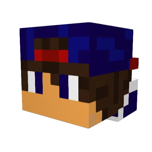 Boele2001 Minecraft avatar head, 3D render