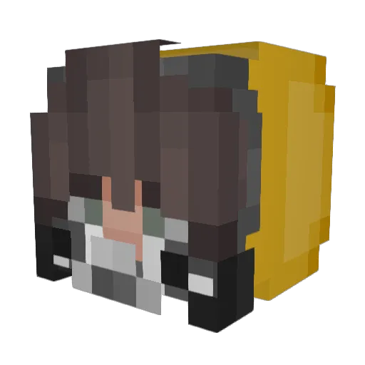BoelieBal Minecraft avatar head, 3D render