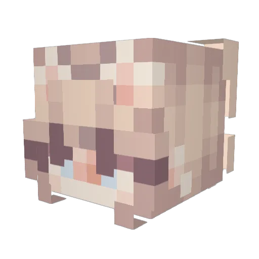 Boengo88 Minecraft avatar head, 3D render