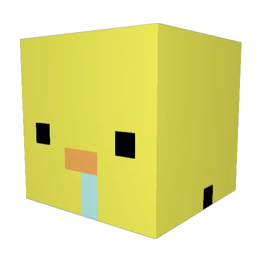 Boerge_03 Minecraft avatar head, 3D render