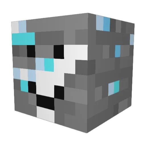 Boerkha Minecraft avatar head, 3D render