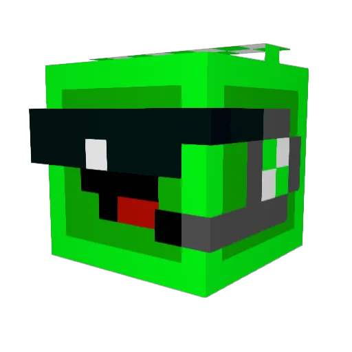 Boesza Minecraft avatar head, 3D render