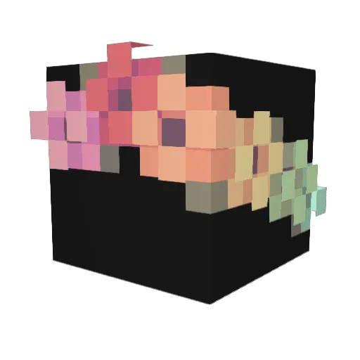 BoeunYang Minecraft avatar head, 3D render