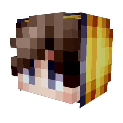 Boffy120 Minecraft avatar head, 3D render