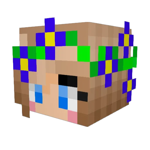 Bofinken04 Minecraft avatar head, 3D render