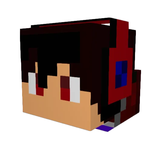 Bog1ty Minecraft avatar head, 3D render