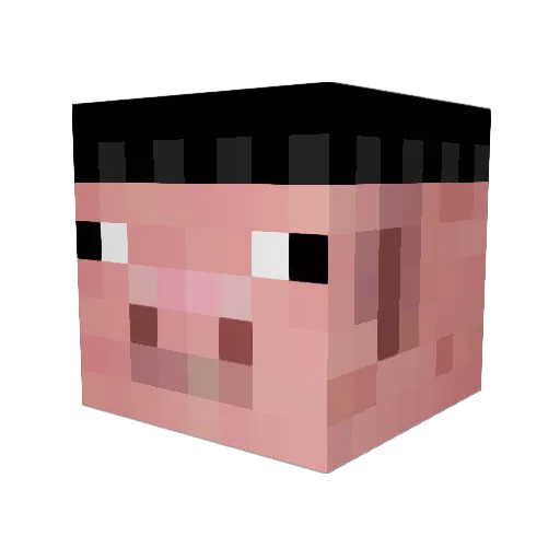 BogSvinopitekov Minecraft avatar head, 3D render