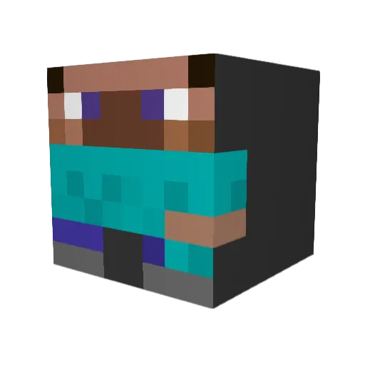 Bog_Bibba Minecraft avatar head, 3D render