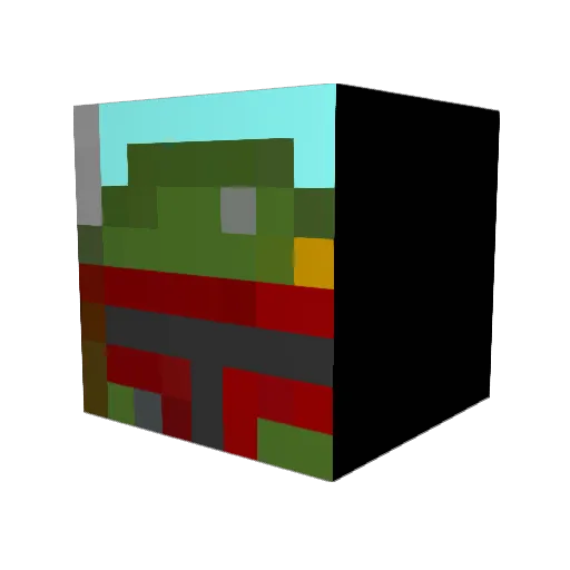 BoganKingz Minecraft avatar head, 3D render