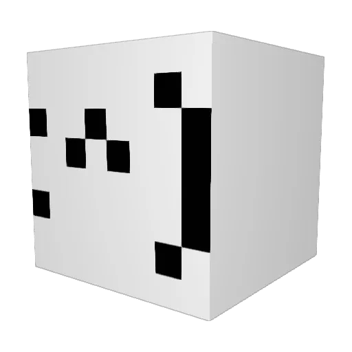 BoganPrime Minecraft avatar head, 3D render