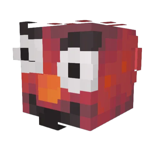 Boganluke Minecraft avatar head, 3D render