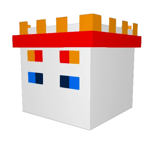 BogardJ Minecraft avatar head, 3D render