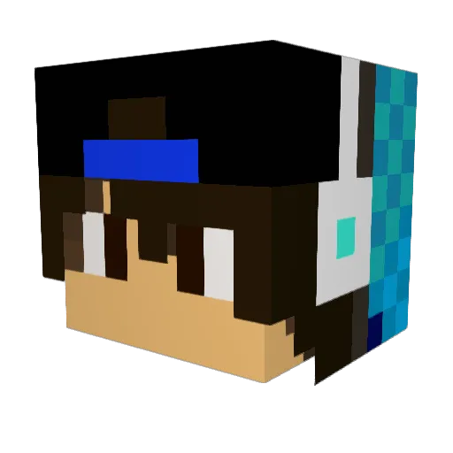Bogda_Bro Minecraft avatar head, 3D render