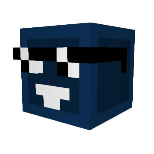 Bogdaddyy Minecraft avatar head, 3D render