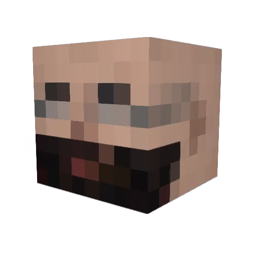 BogdanNorden Minecraft avatar head, 3D render