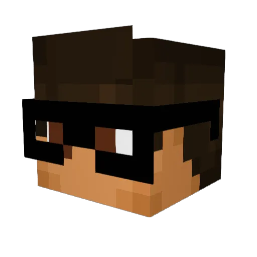 BogdanTOMA Minecraft avatar head, 3D render