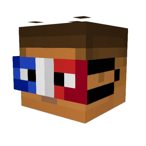 Bogdan_08 Minecraft avatar head, 3D render