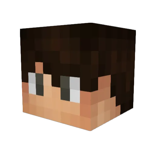 BogdaxaCekcu Minecraft avatar head, 3D render