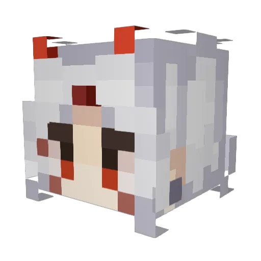 BogeFx Minecraft avatar head, 3D render