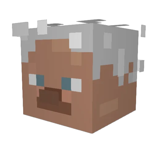 Bogensperger Minecraft avatar head, 3D render