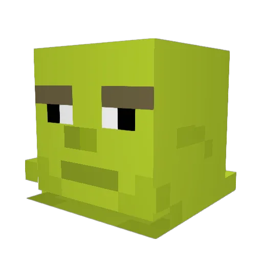 Bogget Minecraft avatar head, 3D render