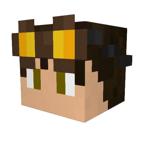 Boggyns Minecraft avatar head, 3D render