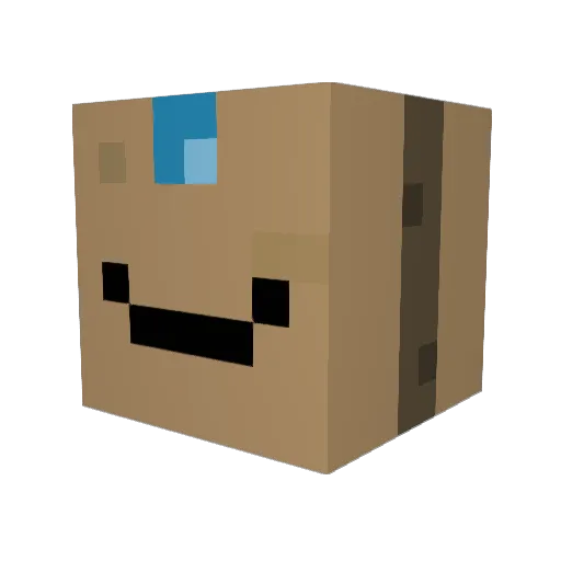 BogiPL Minecraft avatar head, 3D render