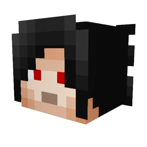 Bogisen Minecraft avatar head, 3D render
