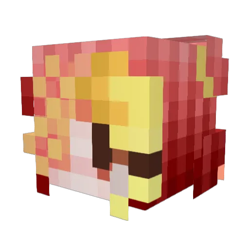 Bognoe Minecraft avatar head, 3D render