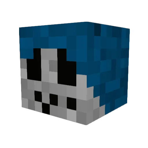 Bogostel Minecraft avatar head, 3D render