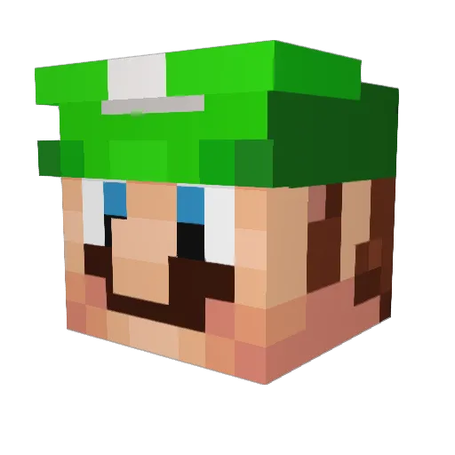 BogusCow Minecraft avatar head, 3D render