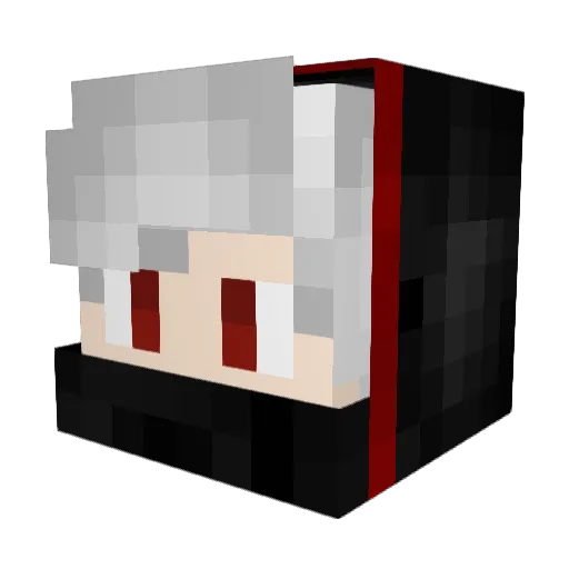 BogusWeems_ Minecraft avatar head, 3D render