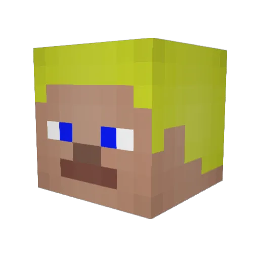Bogy82 Minecraft avatar head, 3D render
