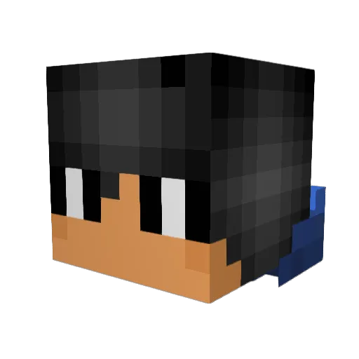 Bogyjemm Minecraft avatar head, 3D render