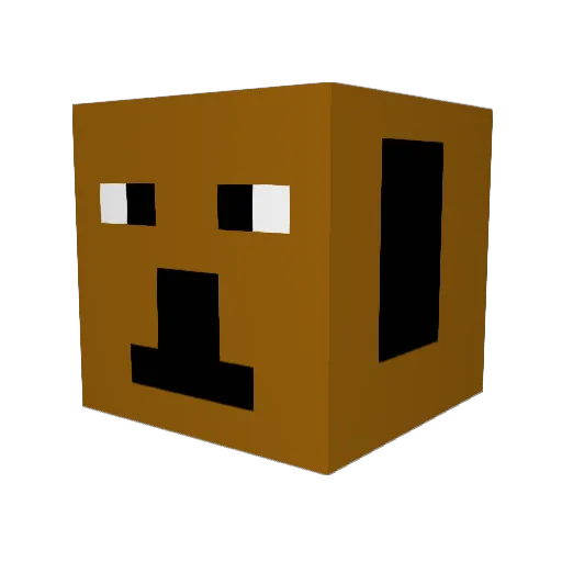 Bohemar Minecraft avatar head, 3D render